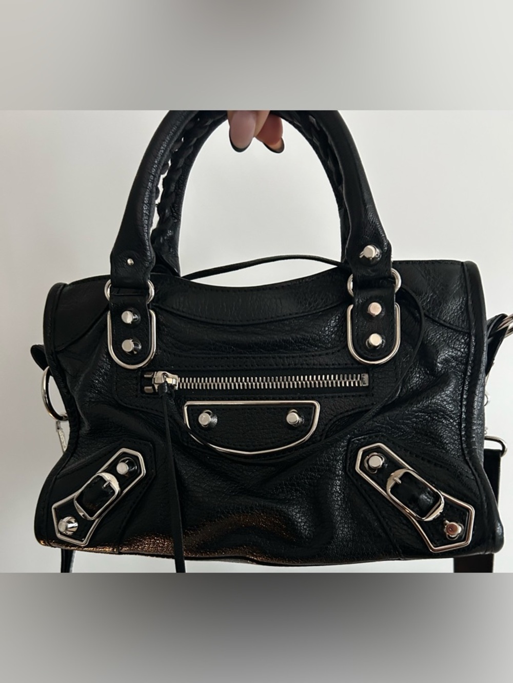 Authentic Balenciaga City Mini Bag- Metallic Edge